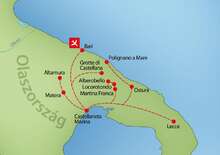 Puglia csillagtúra -  BUD, Repülő