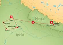 India-Nepál körutazás -  BUD, Repülő