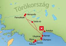 Dél-Törökország körutazás -  BUD, Repülő