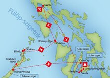 Fülöp-szigetek körutazás – szigetről szigetre -  BUD, Repülő