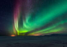 Sarki fény Izlandon - Budapest, Repülő